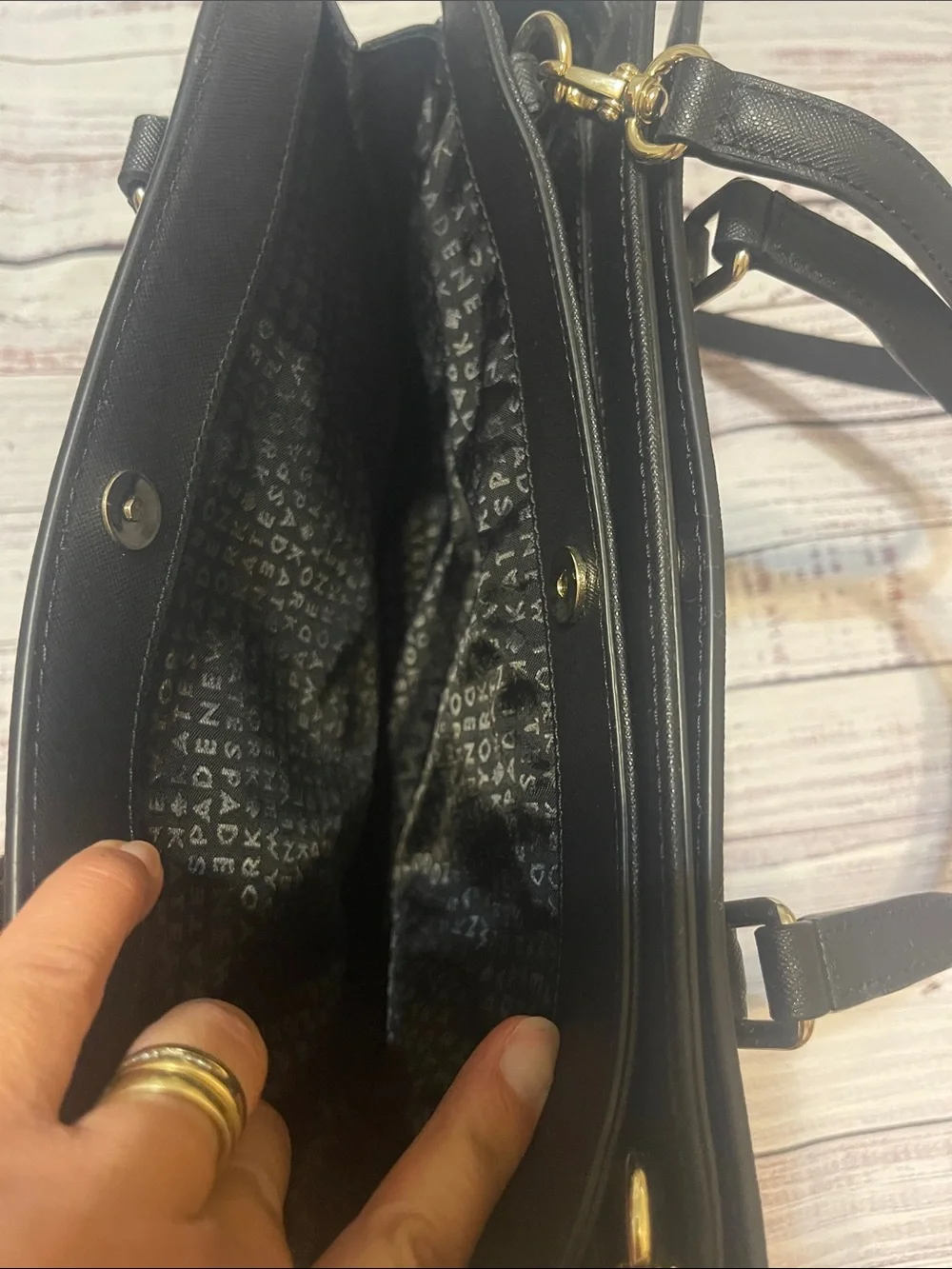 Kate Spade Laurel Way Reese Satchel Black Structured Top-Handle Shoulder Bag